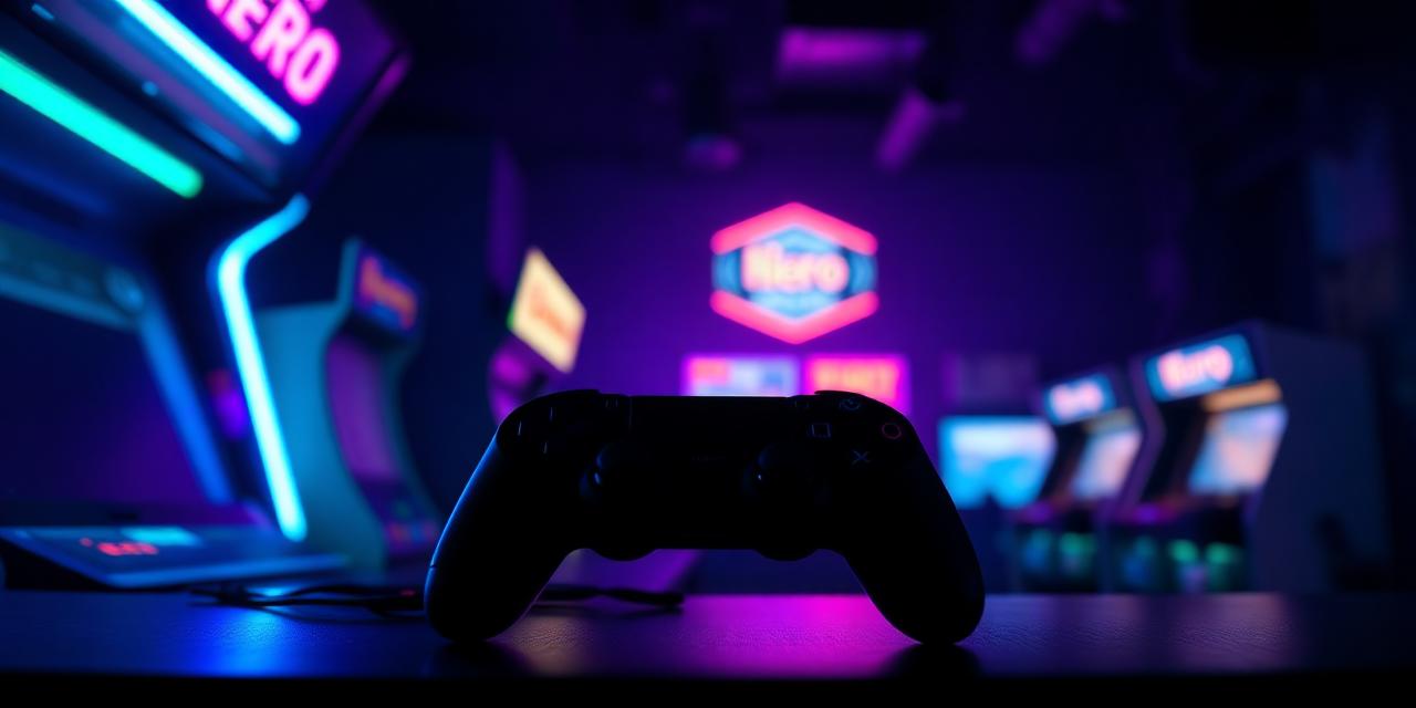 Neon-lit gaming setup